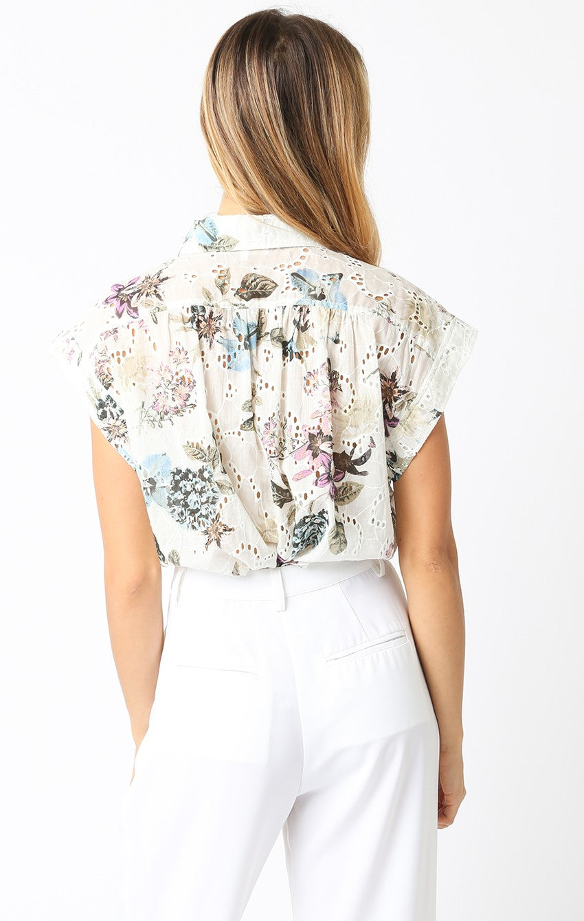 Eyelet Floral Top