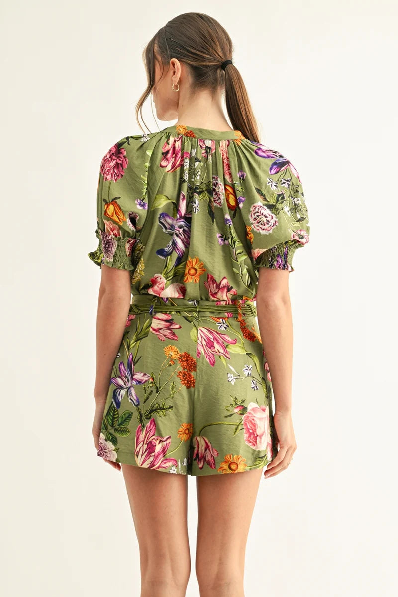 Wanda Pleated Shorts With Beaded Rope Tie