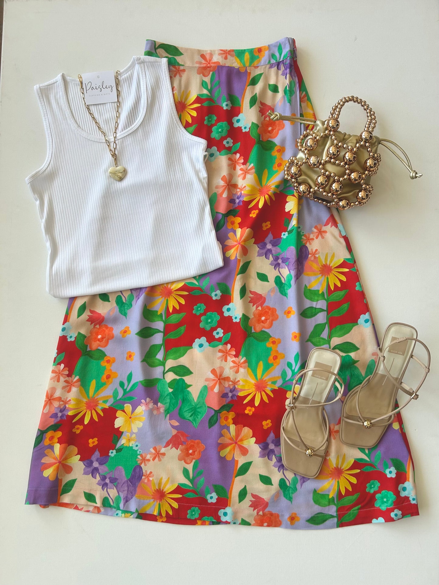 Violet Bloom Tiffany Skirt