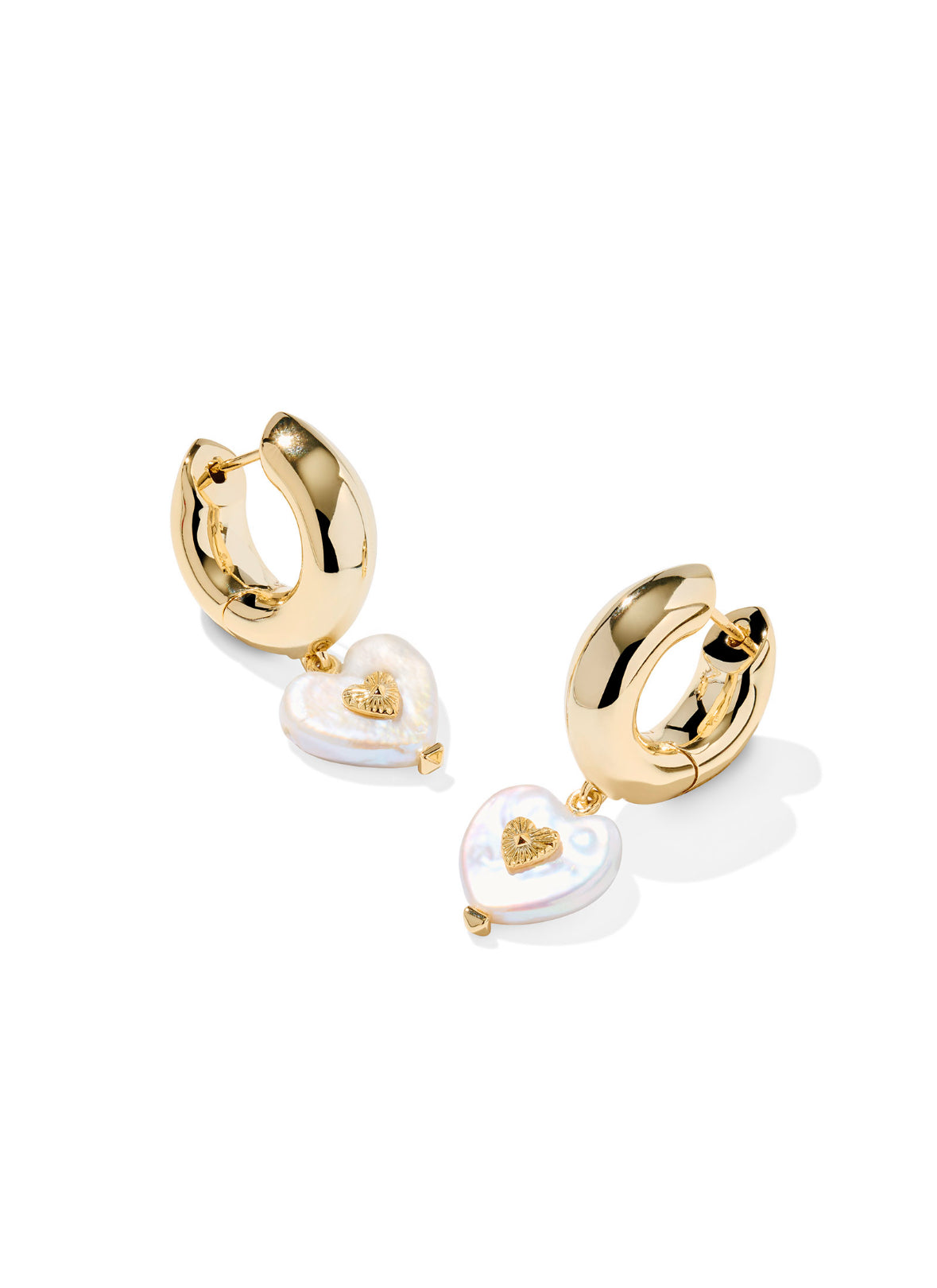 Sasha Heart Huggie Earrings