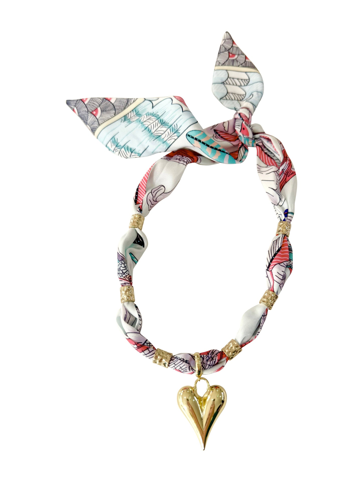 Palm Scarf Necklace