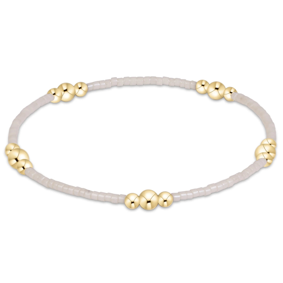 hope purpose gold bracelet - milkshake - e.newton