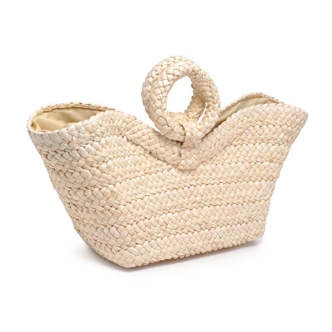 Edith Ring Handle Tote: Ivory