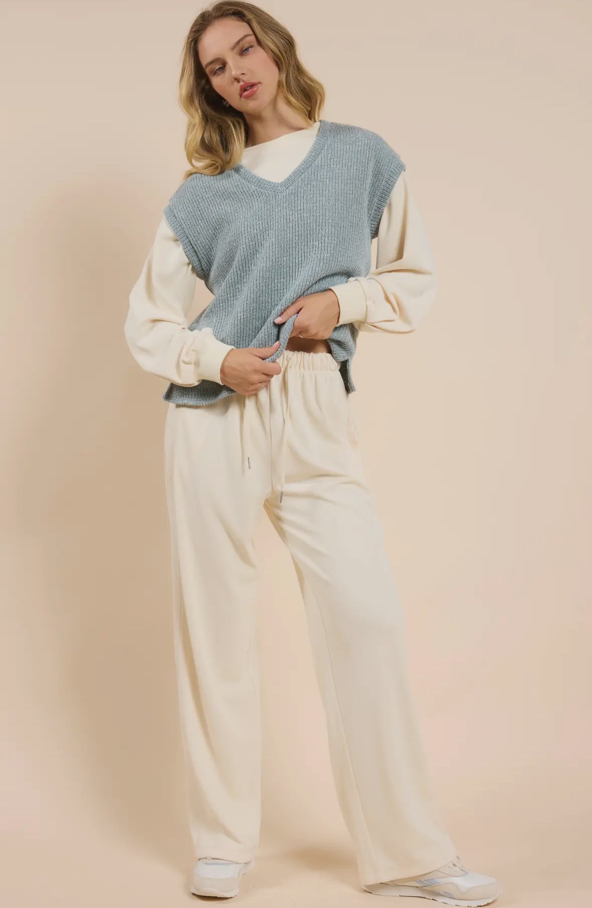 Silver Lining V-Neck Top