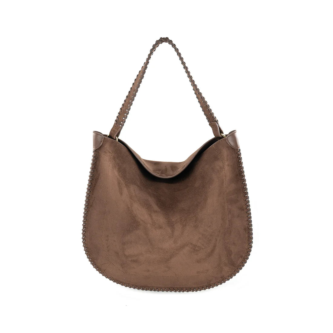 Suede Hobo Handbag