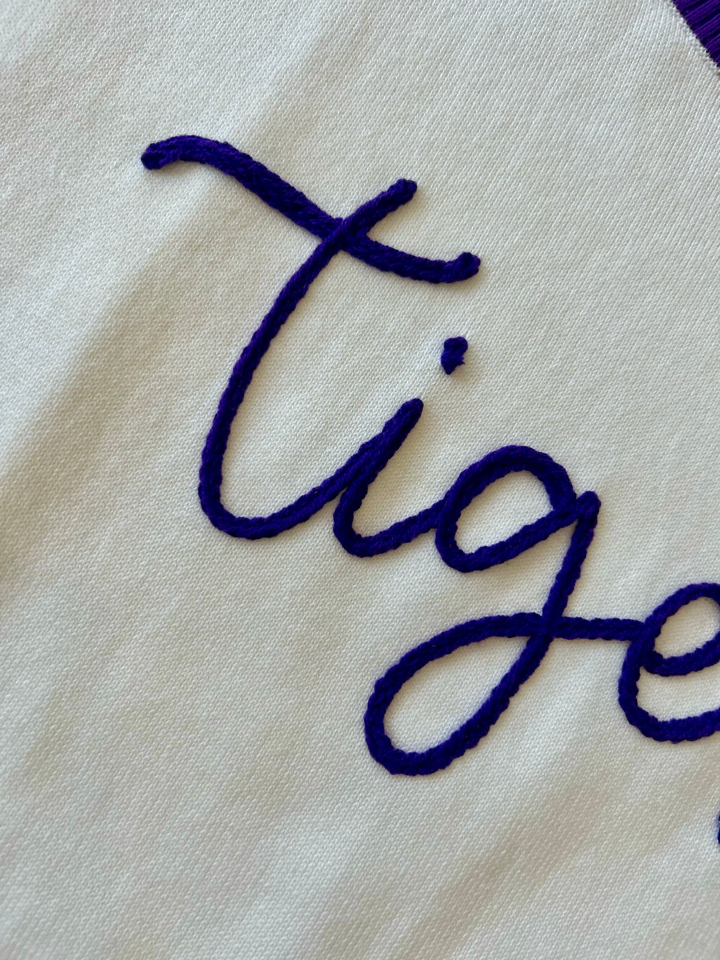 Embroidered Varsity Tigers Top