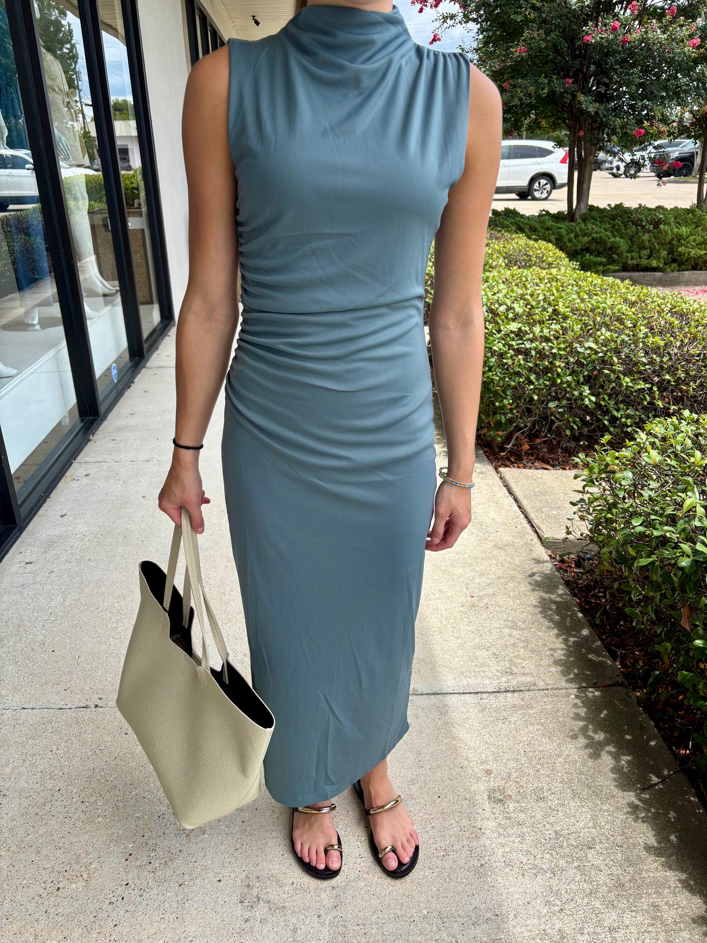 Mo Dress in Cloud Grey
