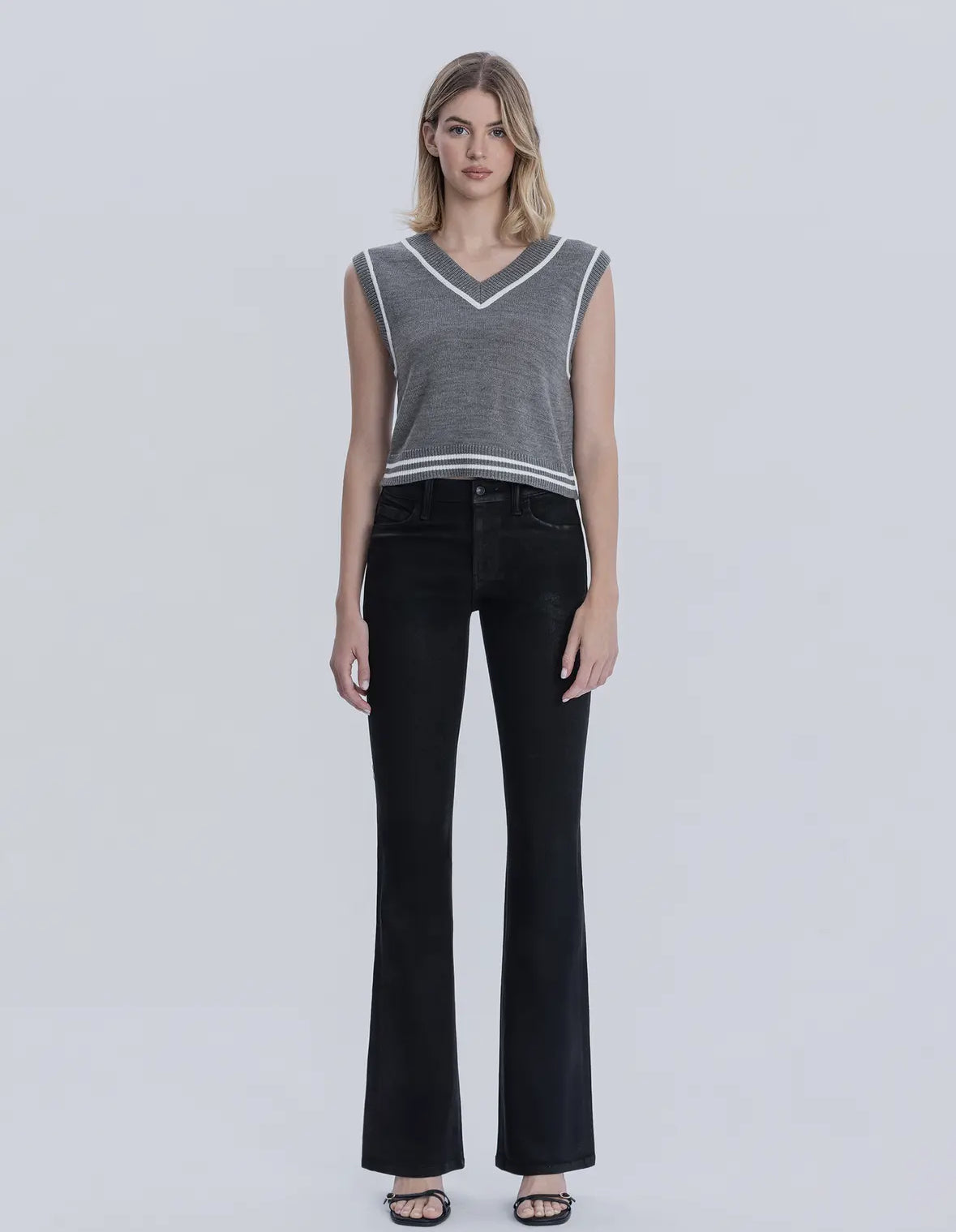 High Rise Coated Boot Cut