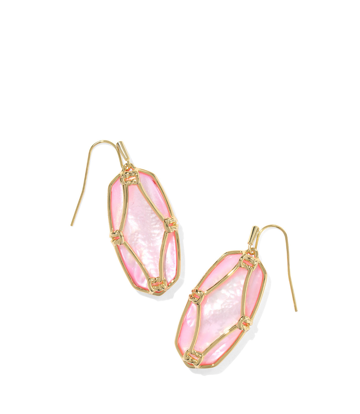 Elle Lattice Framed Earrings
