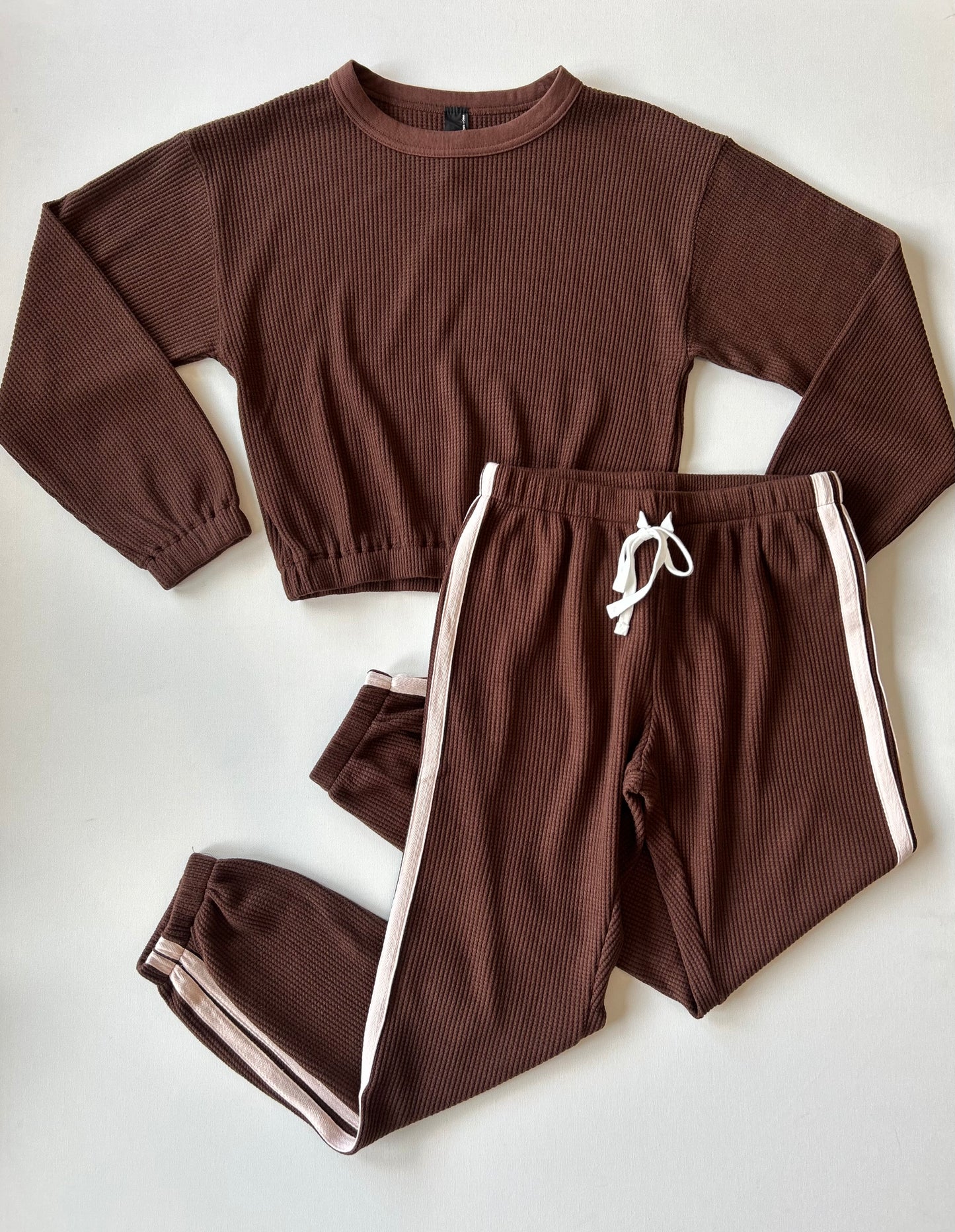 Drop Shoulder Elastic Hem Tee