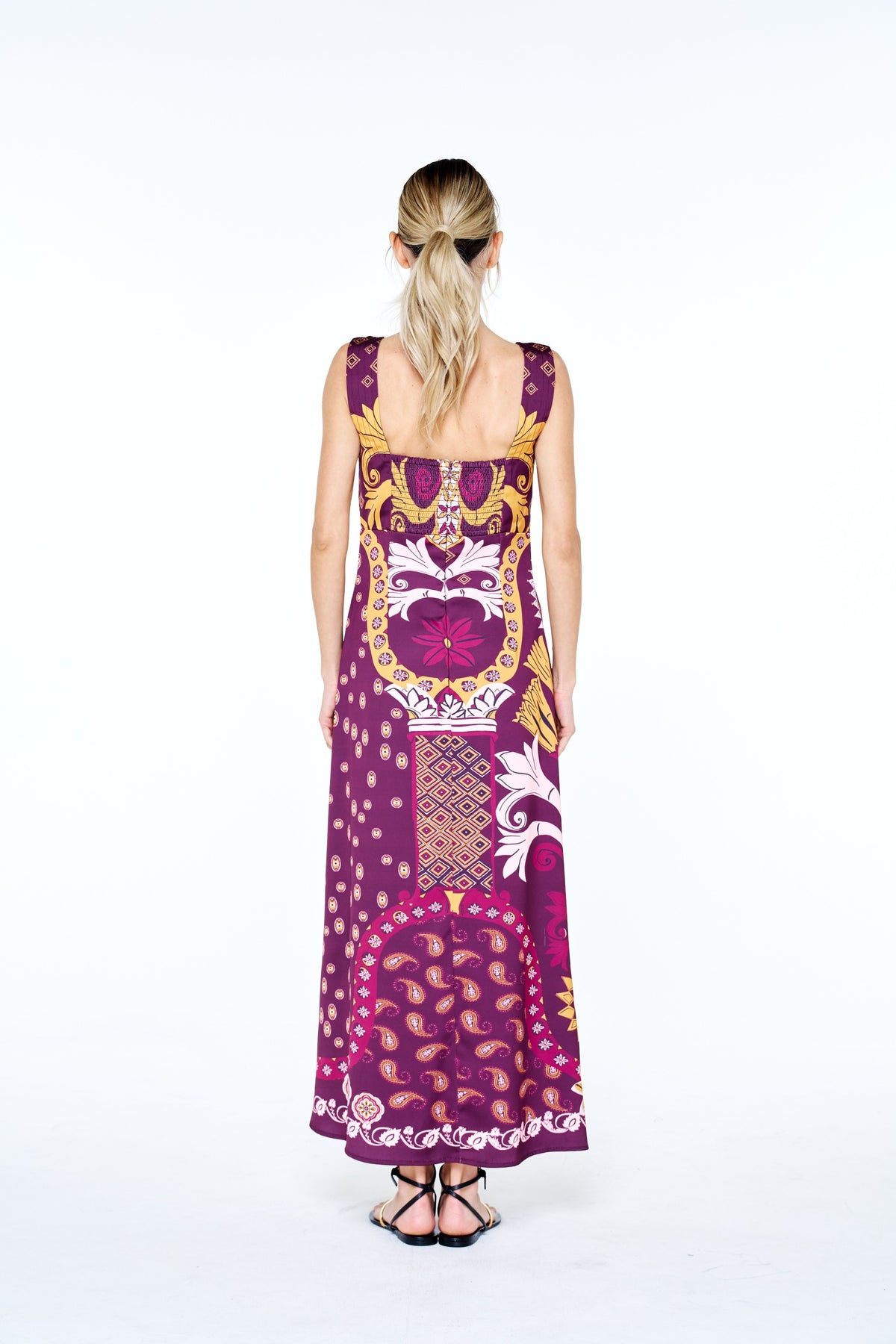 Holly Berry Print Maxi Dress