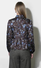 Veda Flowy Neck Tie Blouse