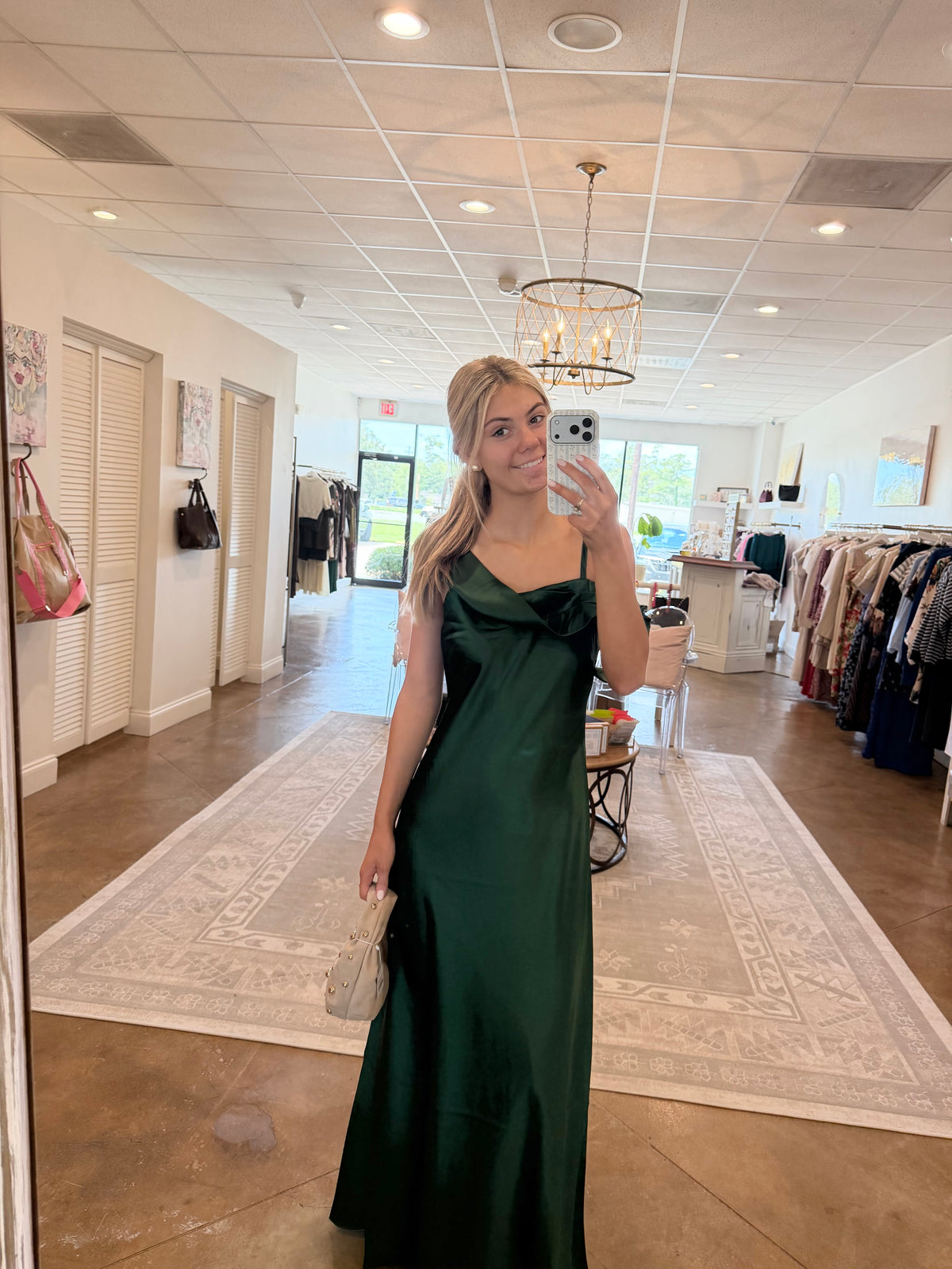 Analeia Dress in Winter Pine