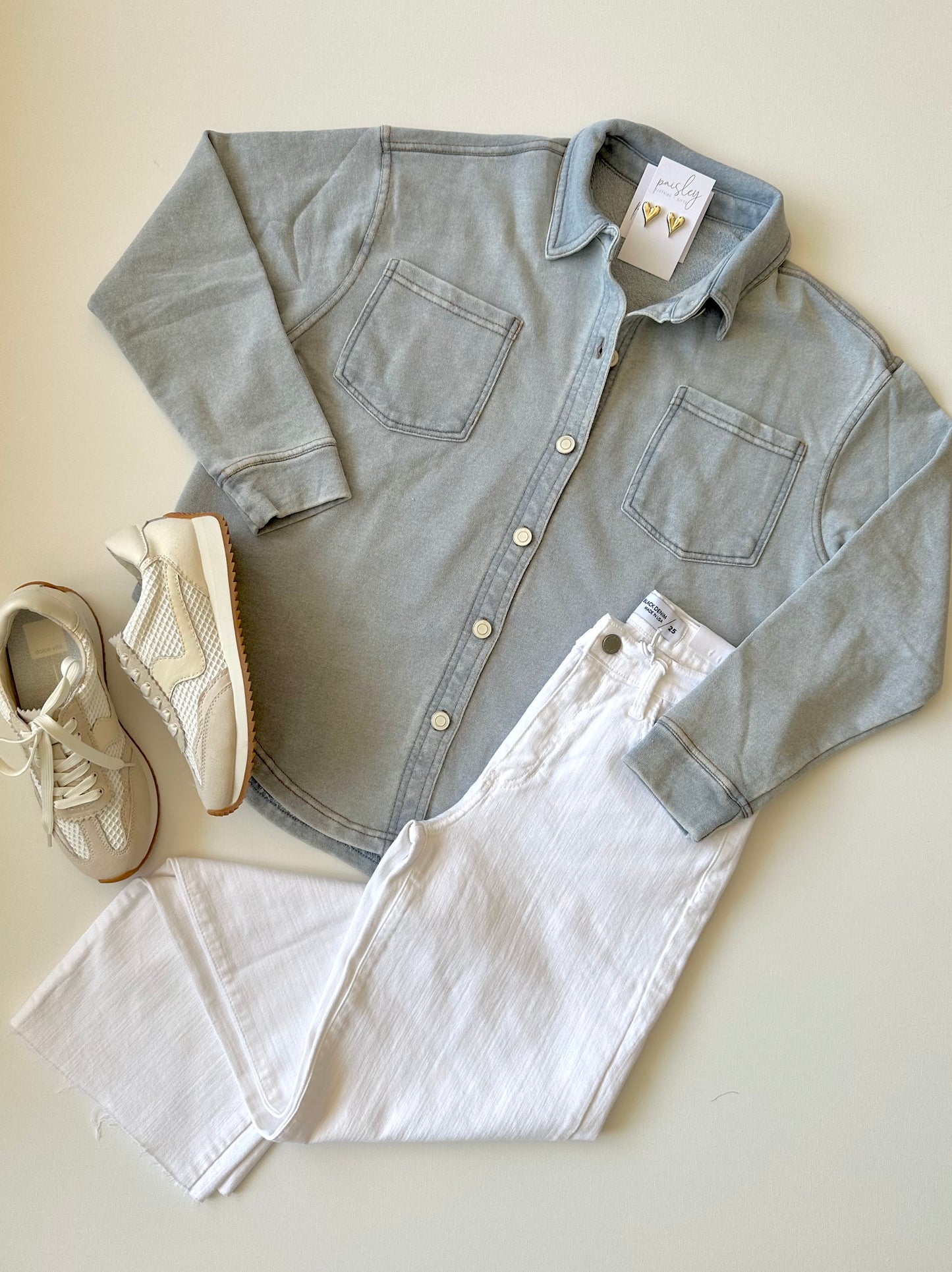 Washed Light Blue Denim Jacket