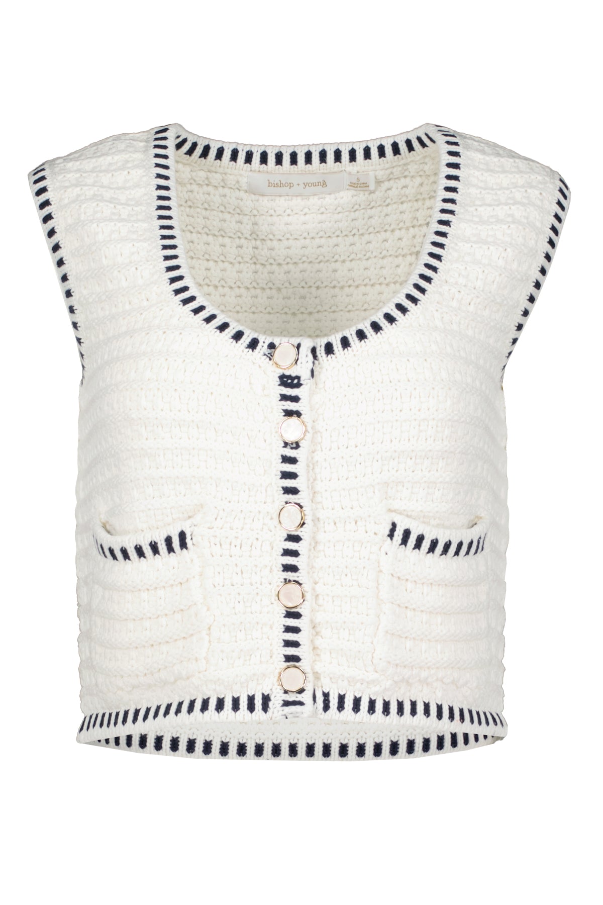 Luxe Crochet Sweater Vest