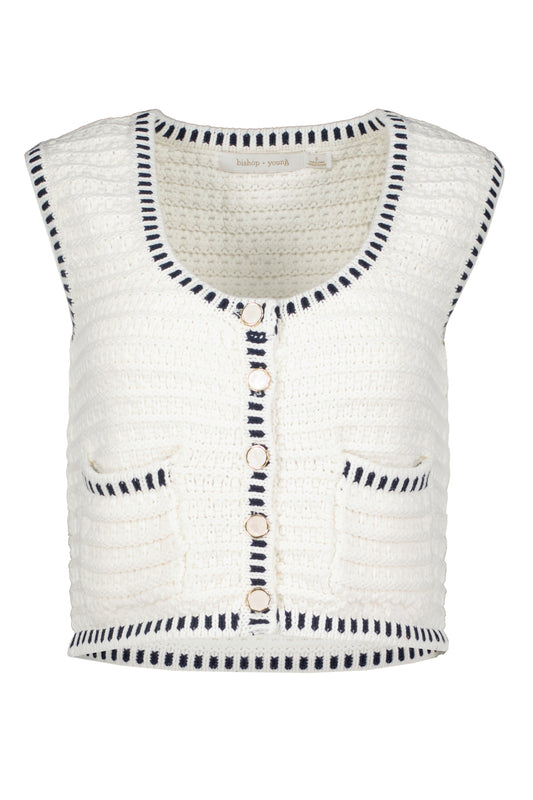 Luxe Crochet Sweater Vest