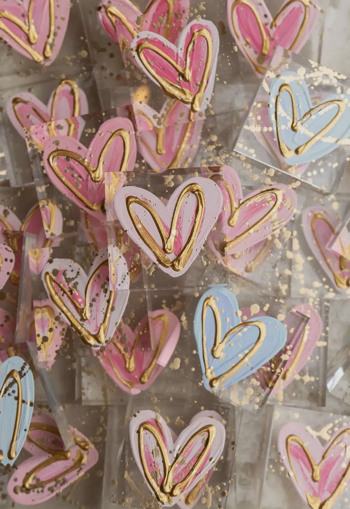 2x2 Glass Hearts