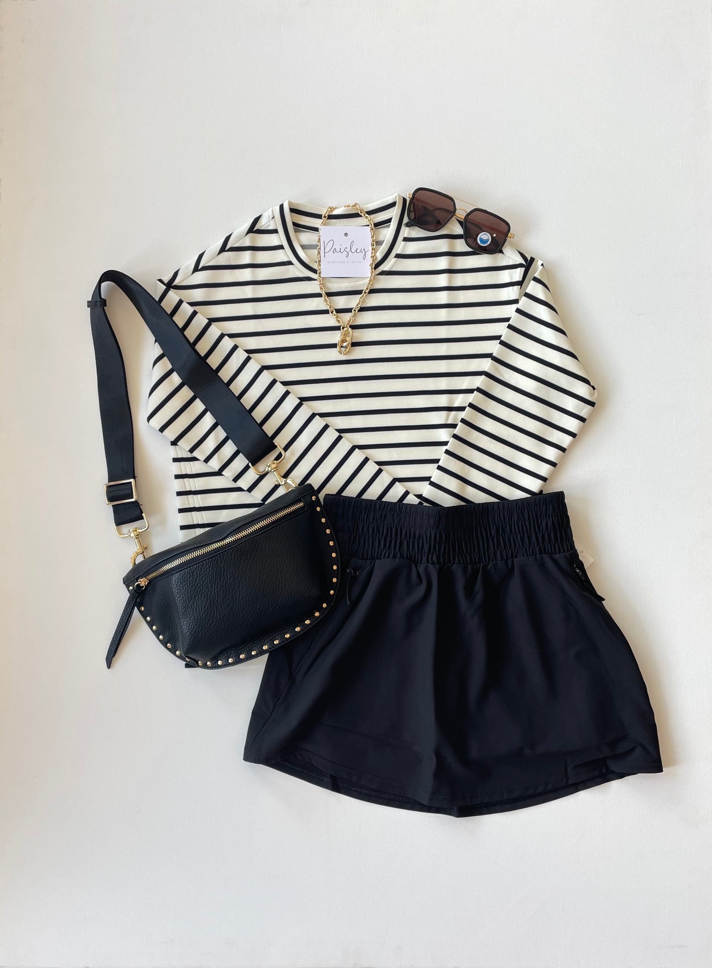 On The Move Skort In Black