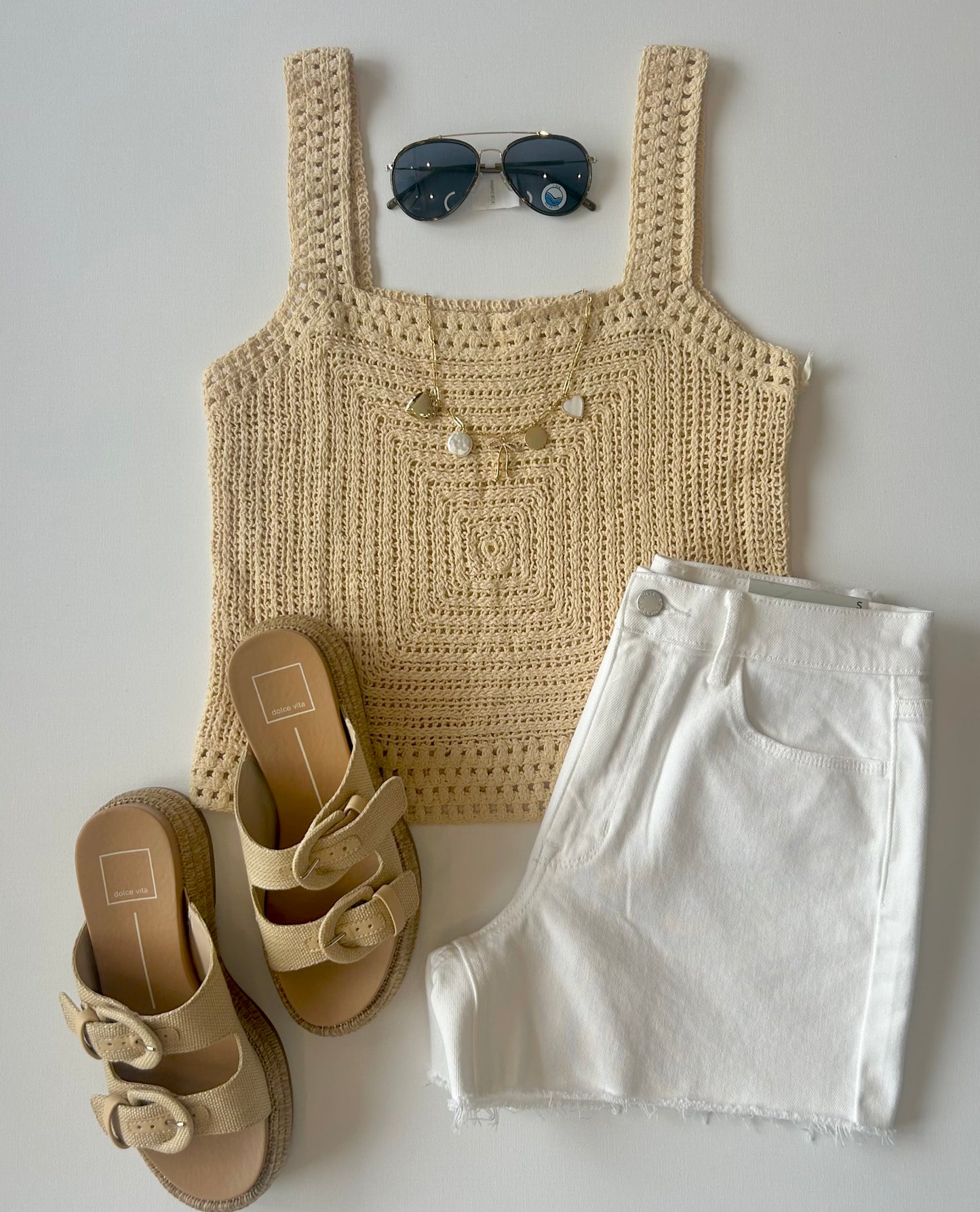 Square Neck Crochet Top