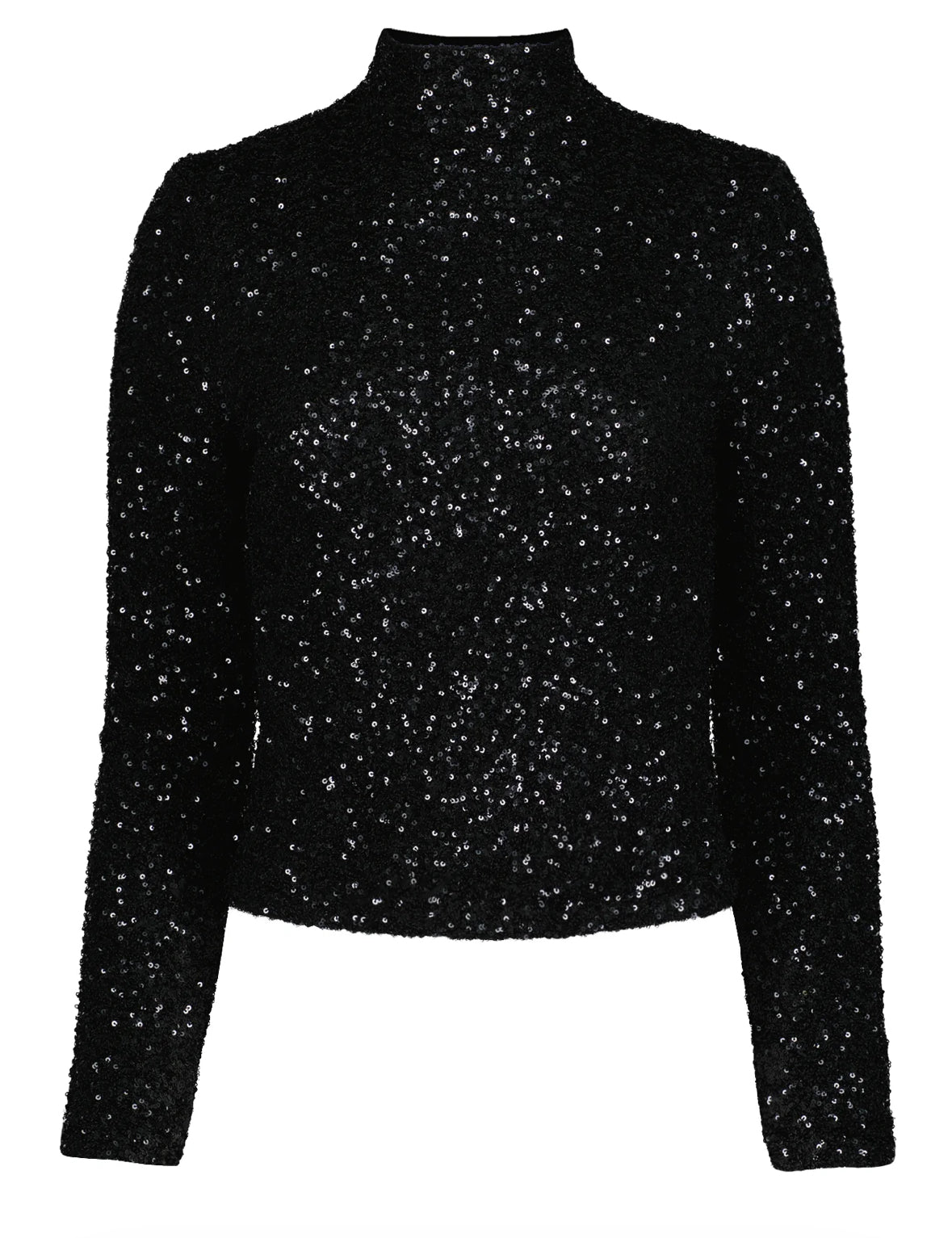 Sublime Funnel Neck in Caviar