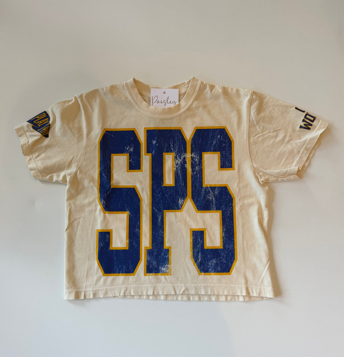 Go Wolves Tee in Cream