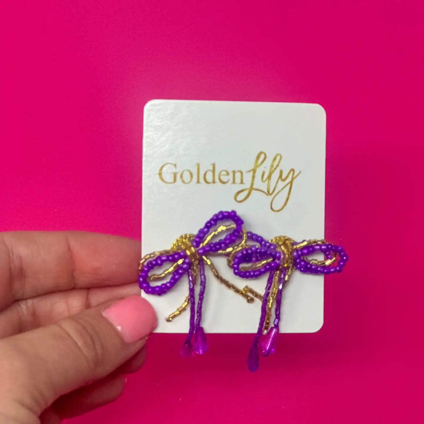 Mini Gameday Bow Studs