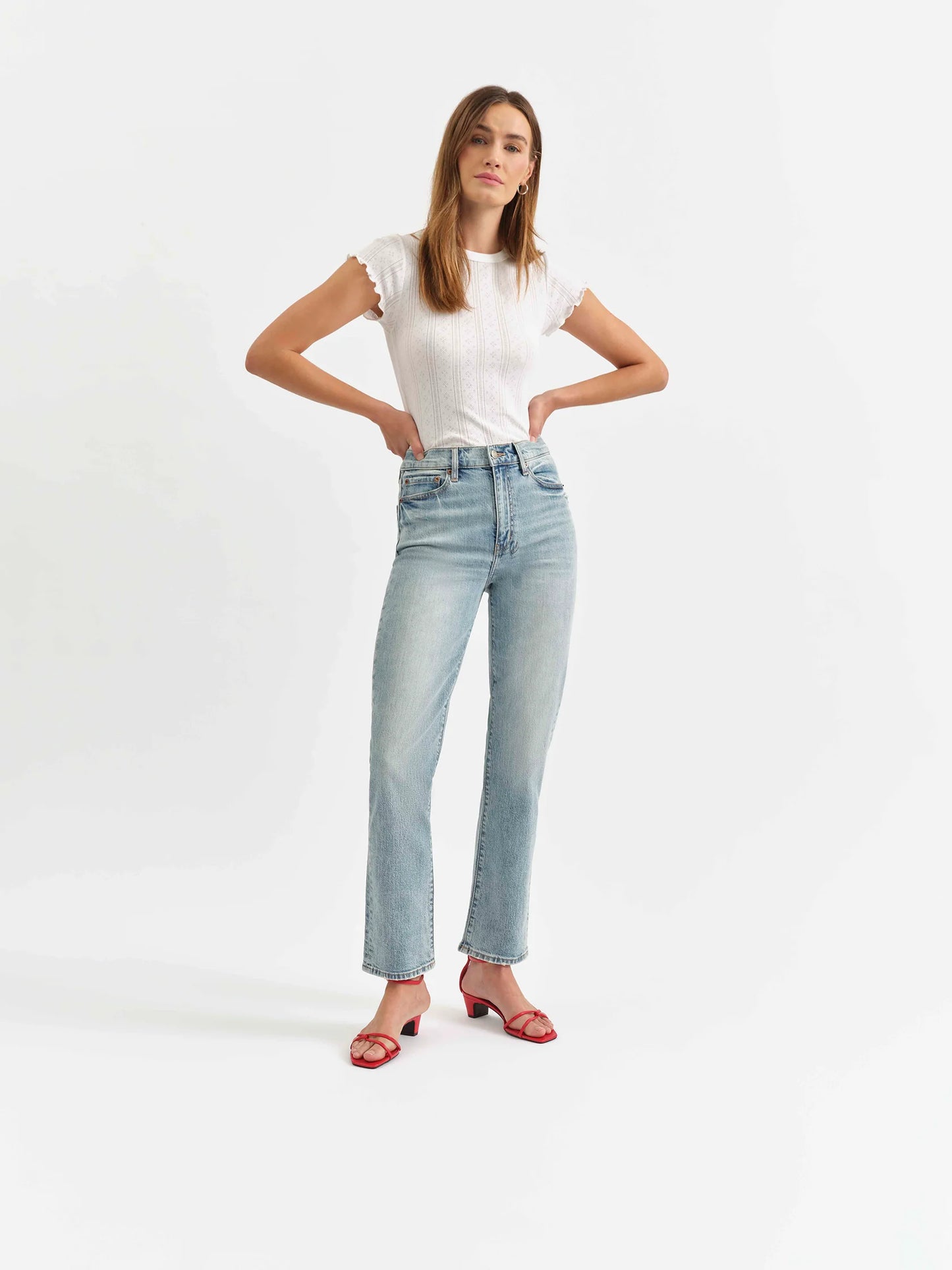 Smarty Pants Straight Leg Jean in Wink