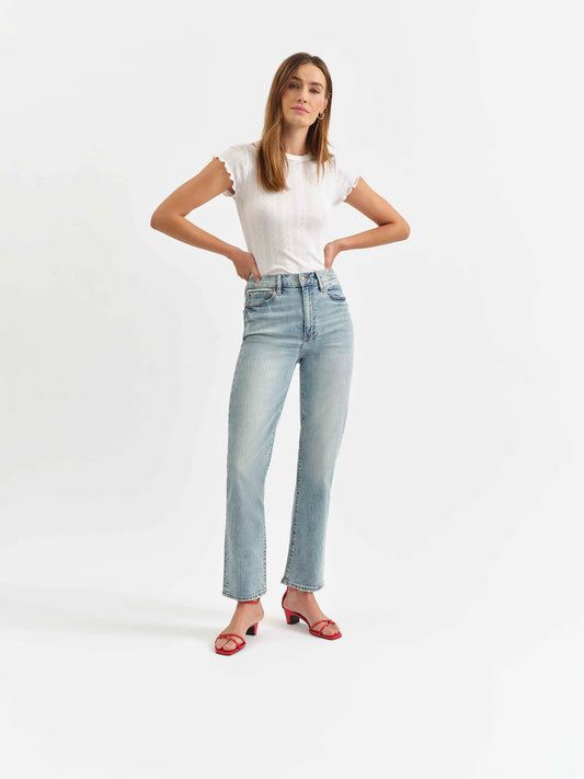 Smarty Pants Straight Leg Jean in Wink