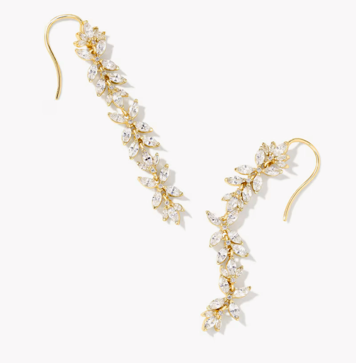 Rosalie Linear Earrings in Gold