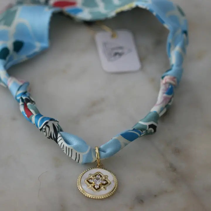 Scarf Necklace- Coastal Grace