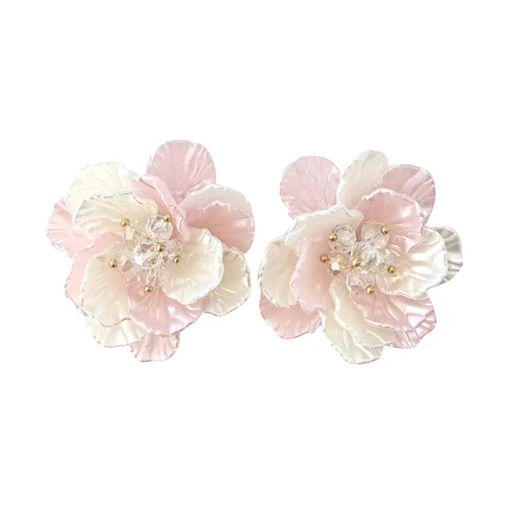 Jodi Flower Earring- Light Pink