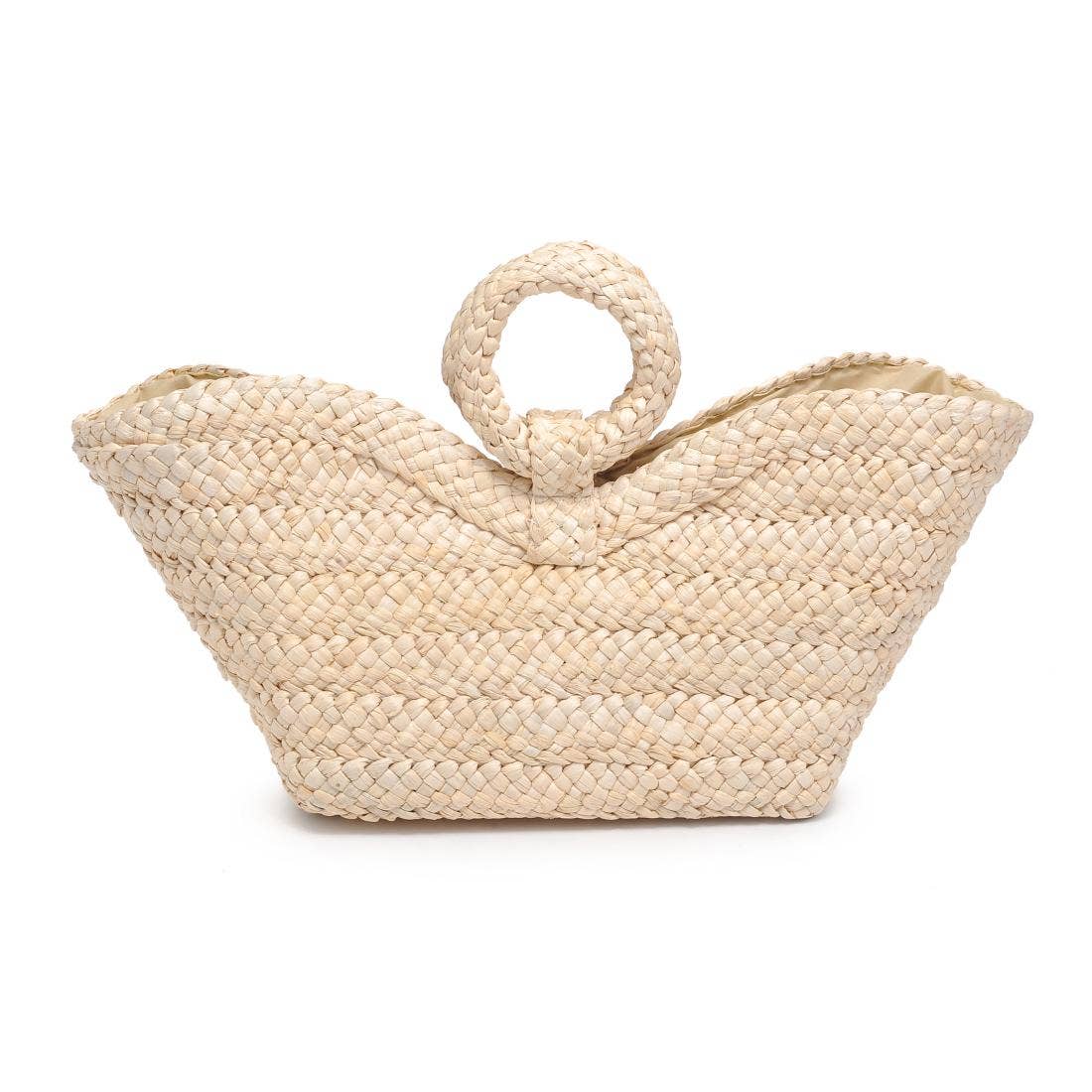 Edith Ring Handle Tote: Ivory