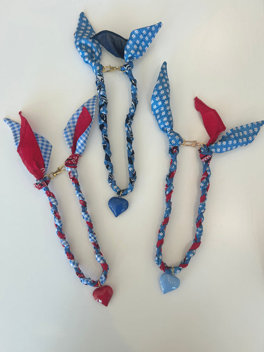 LMJ Braided Bandana Necklaces