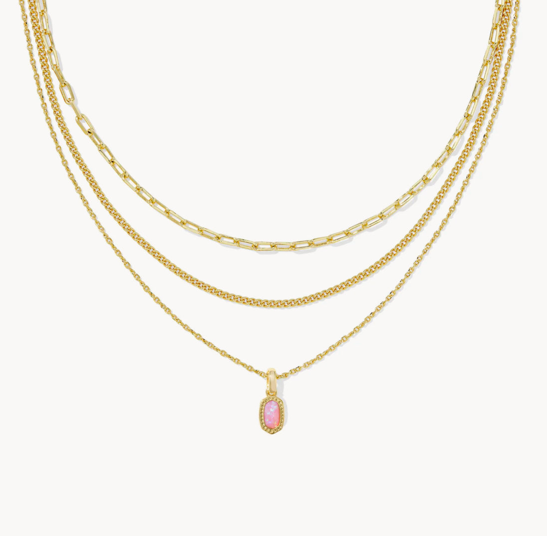 Mini Elisa Triple Strand Necklace