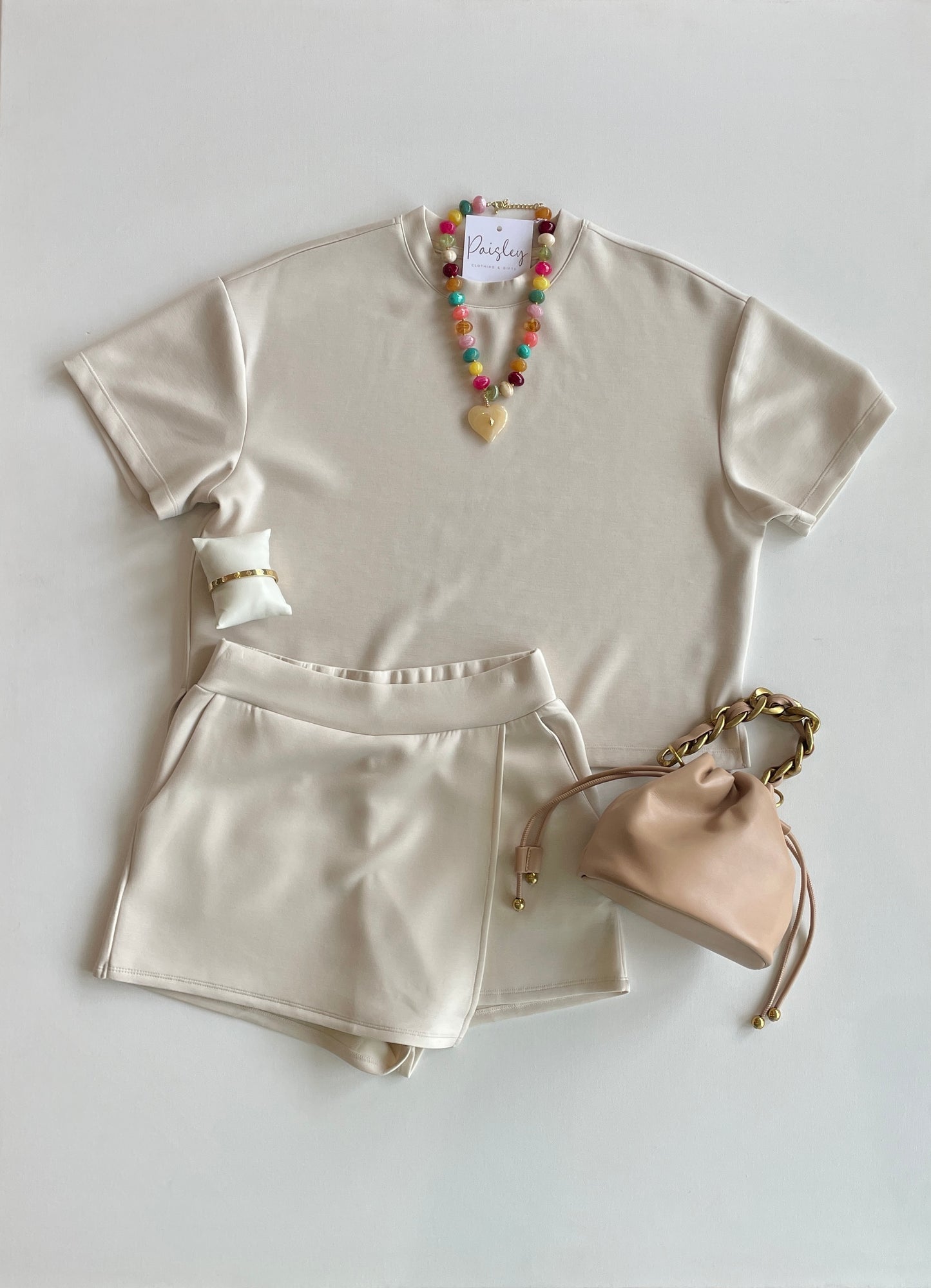 Starry Skort in Stone