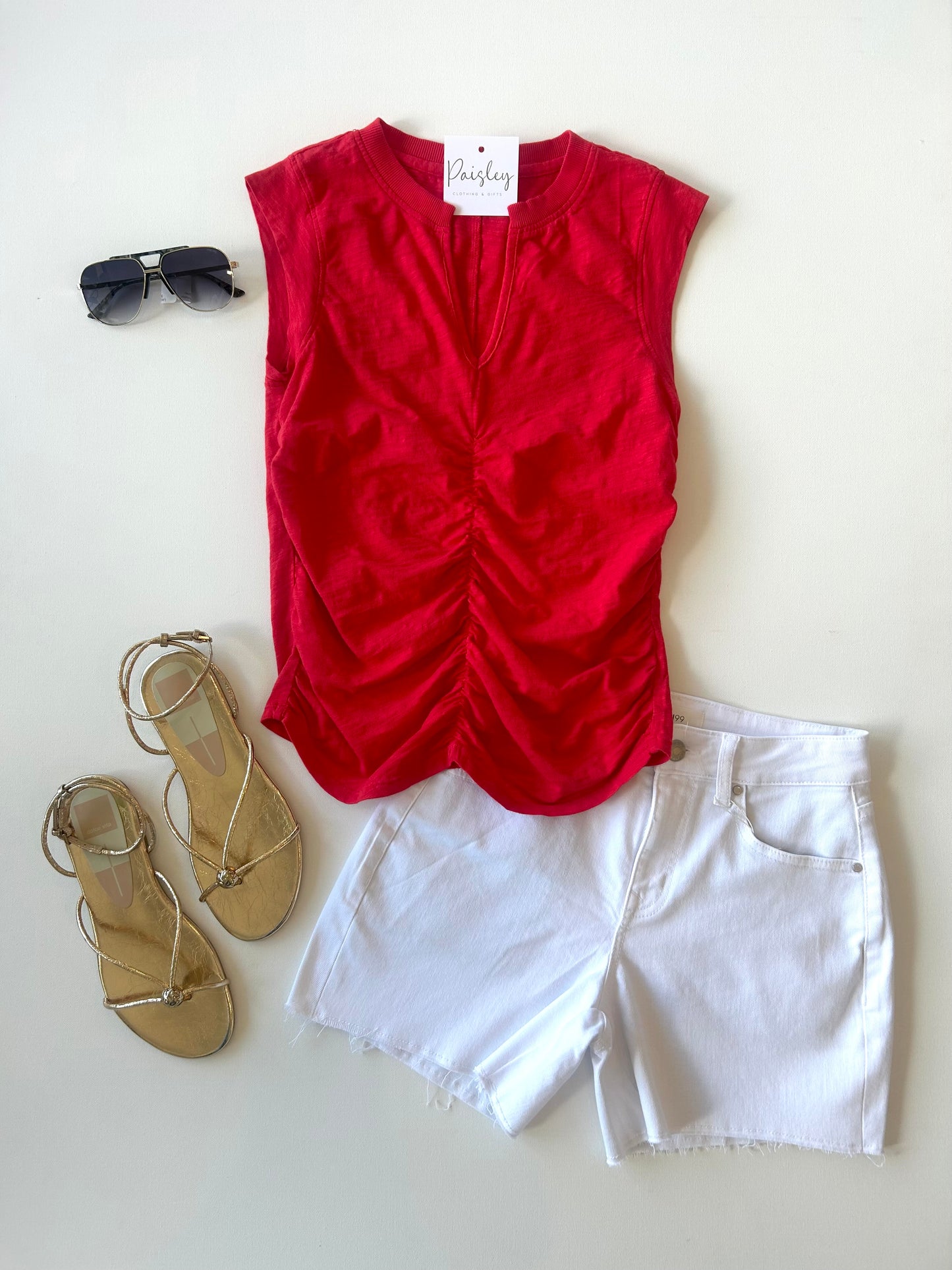 Kaia Muscle Tee In Barn