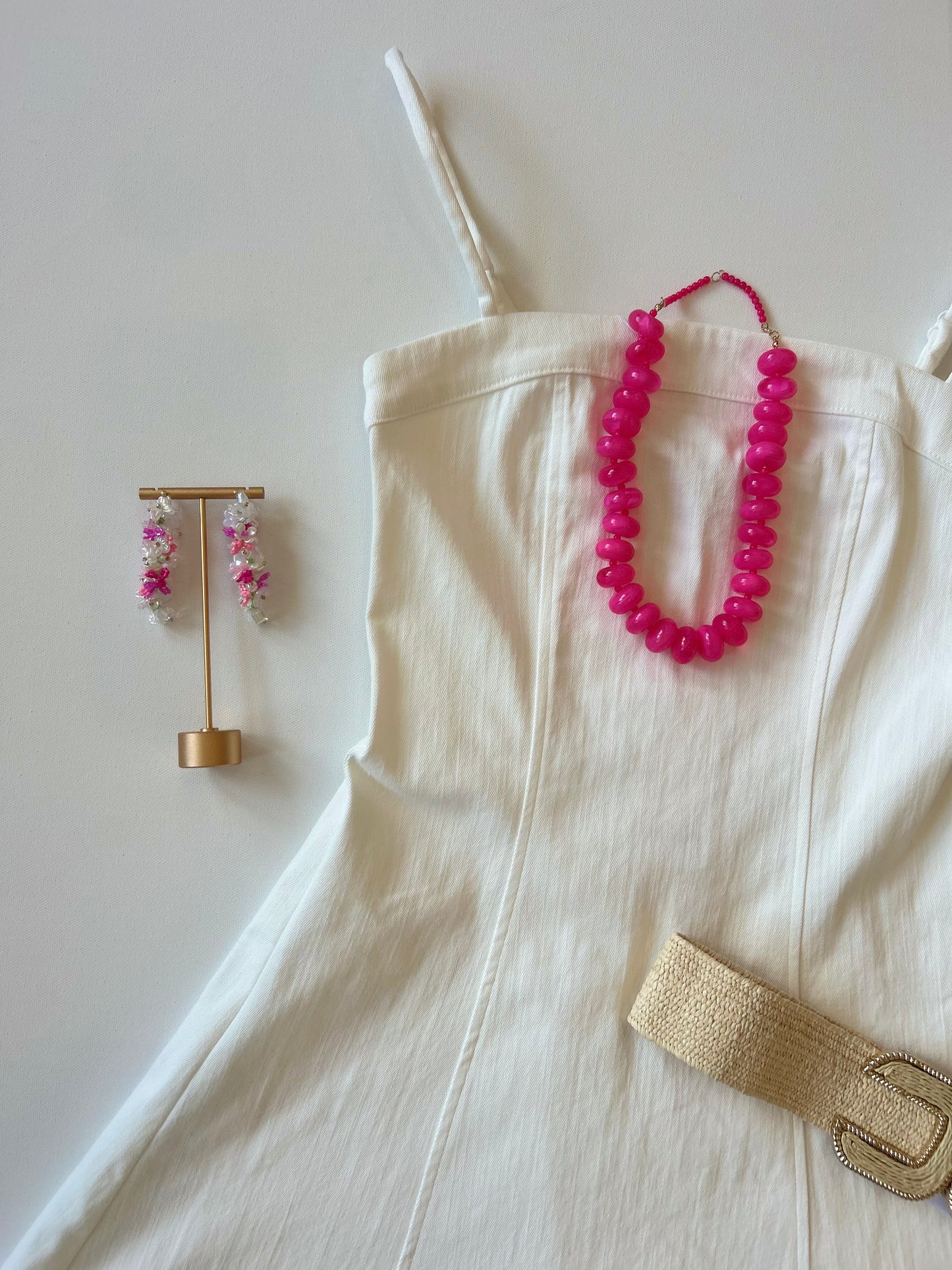 Clear Eyes Dress in White