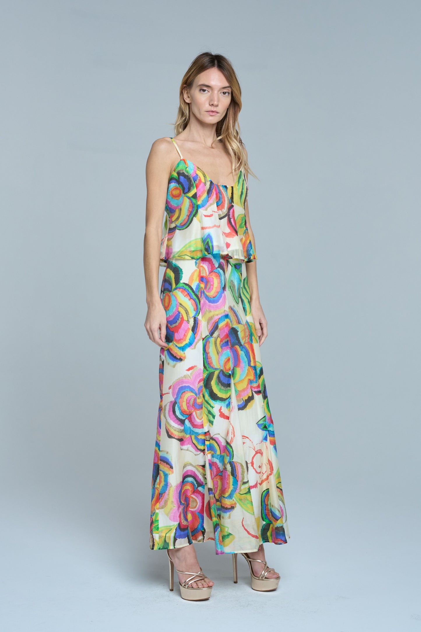 Abstract Floral Top