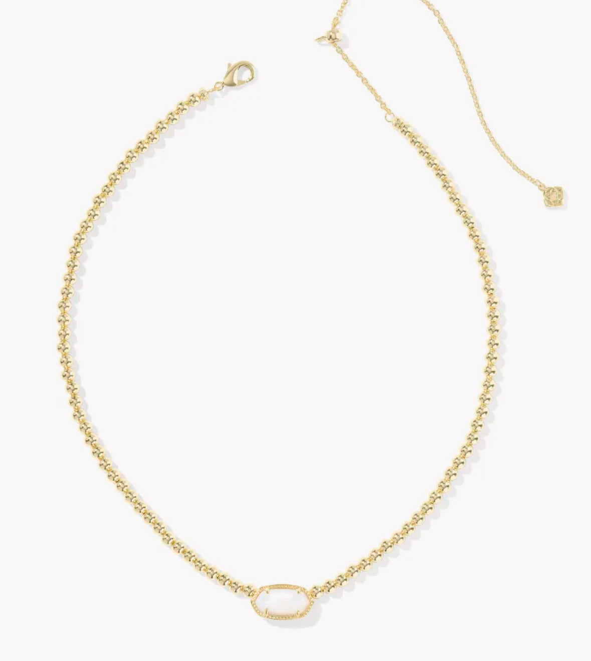 Elisa Beaded Gold Necklace
