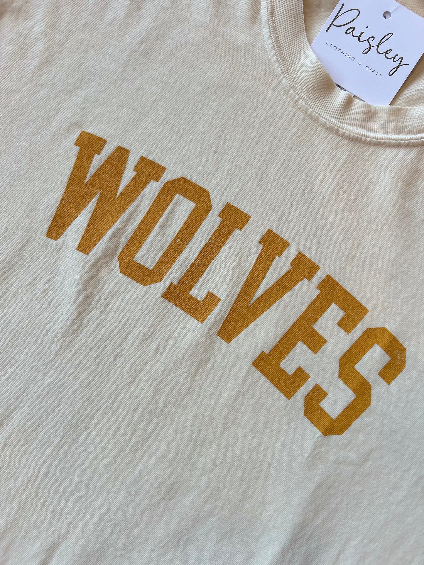 Ivory Wolves Boxy Tee