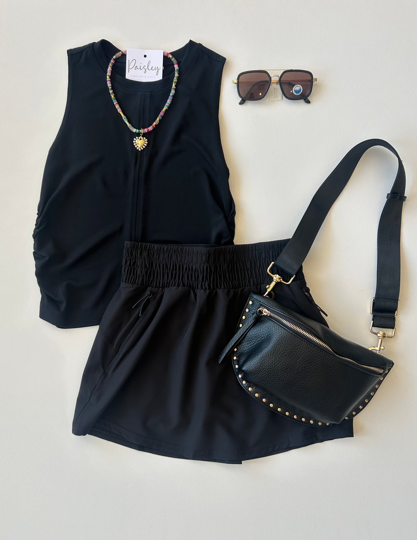 On The Move Skort In Black