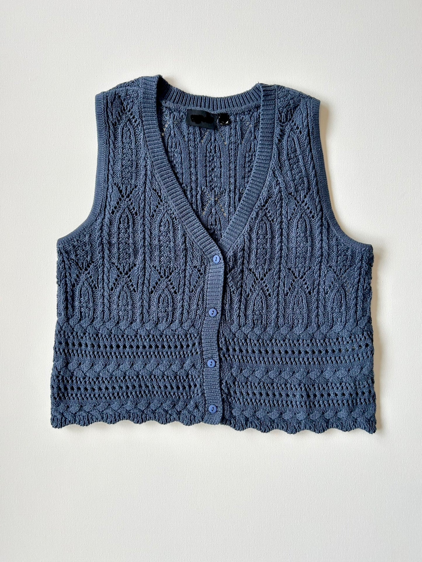 Shura Sleeveless Vest in True Blue