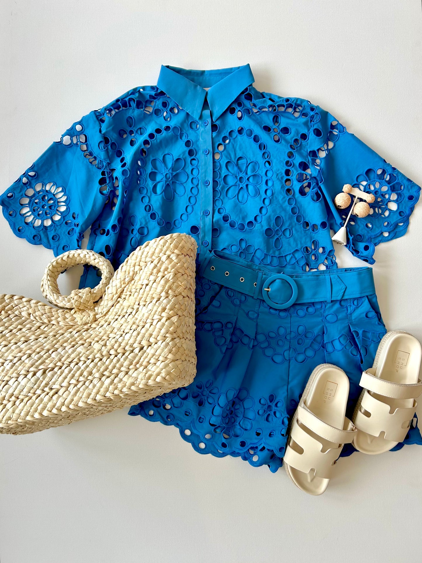Kaya Embroidered Lace Short