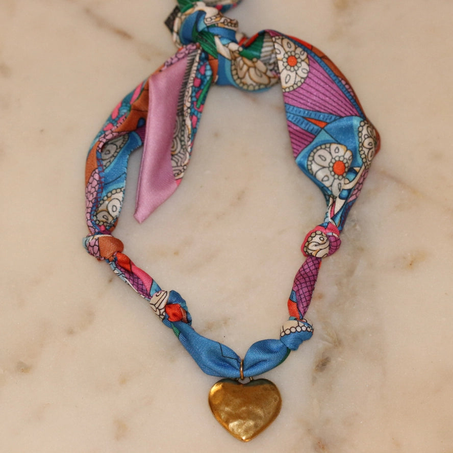Scarf Necklace - Heartstrings