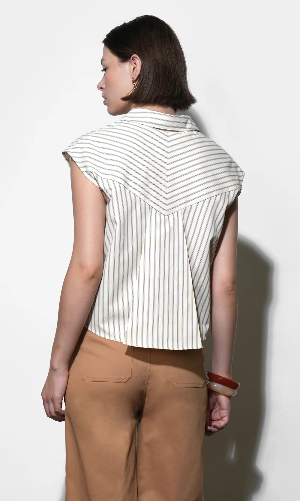 Everly Dolman Stripe Shirt Elastic Hem