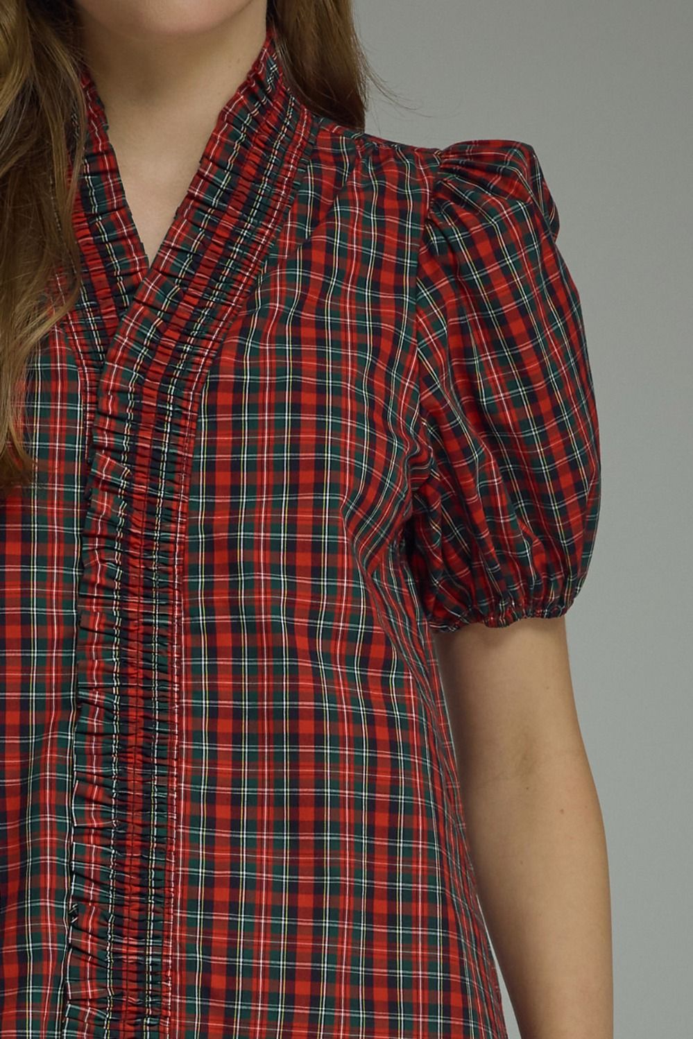 Red Tartan Classic Top