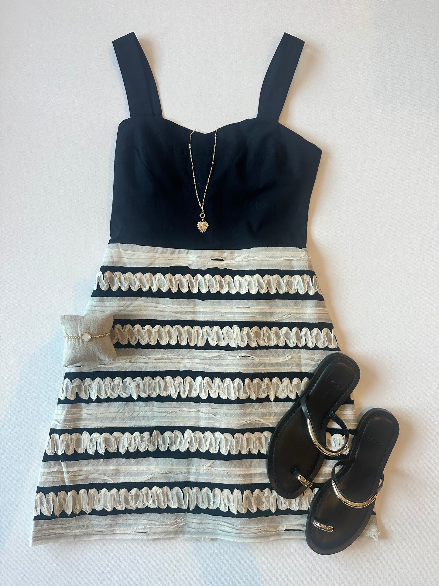 Bonnie Ribbon Block Dress