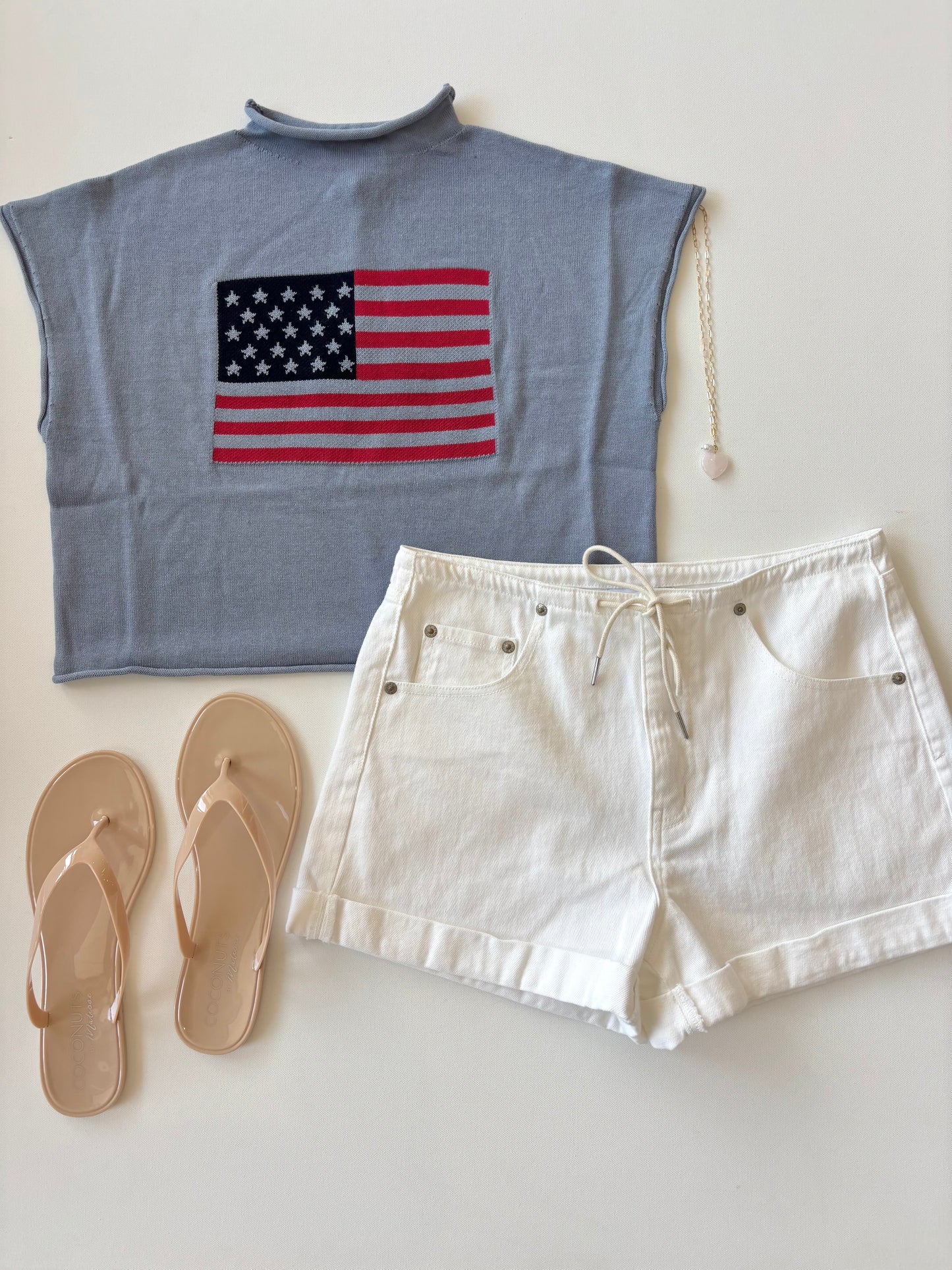 USA Flag Graphic Sweater