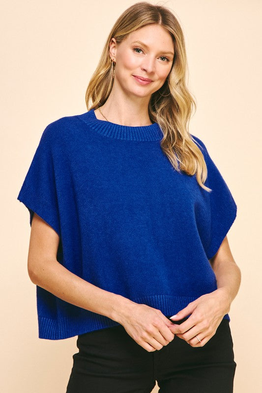 Celia Sweater Top in Blue