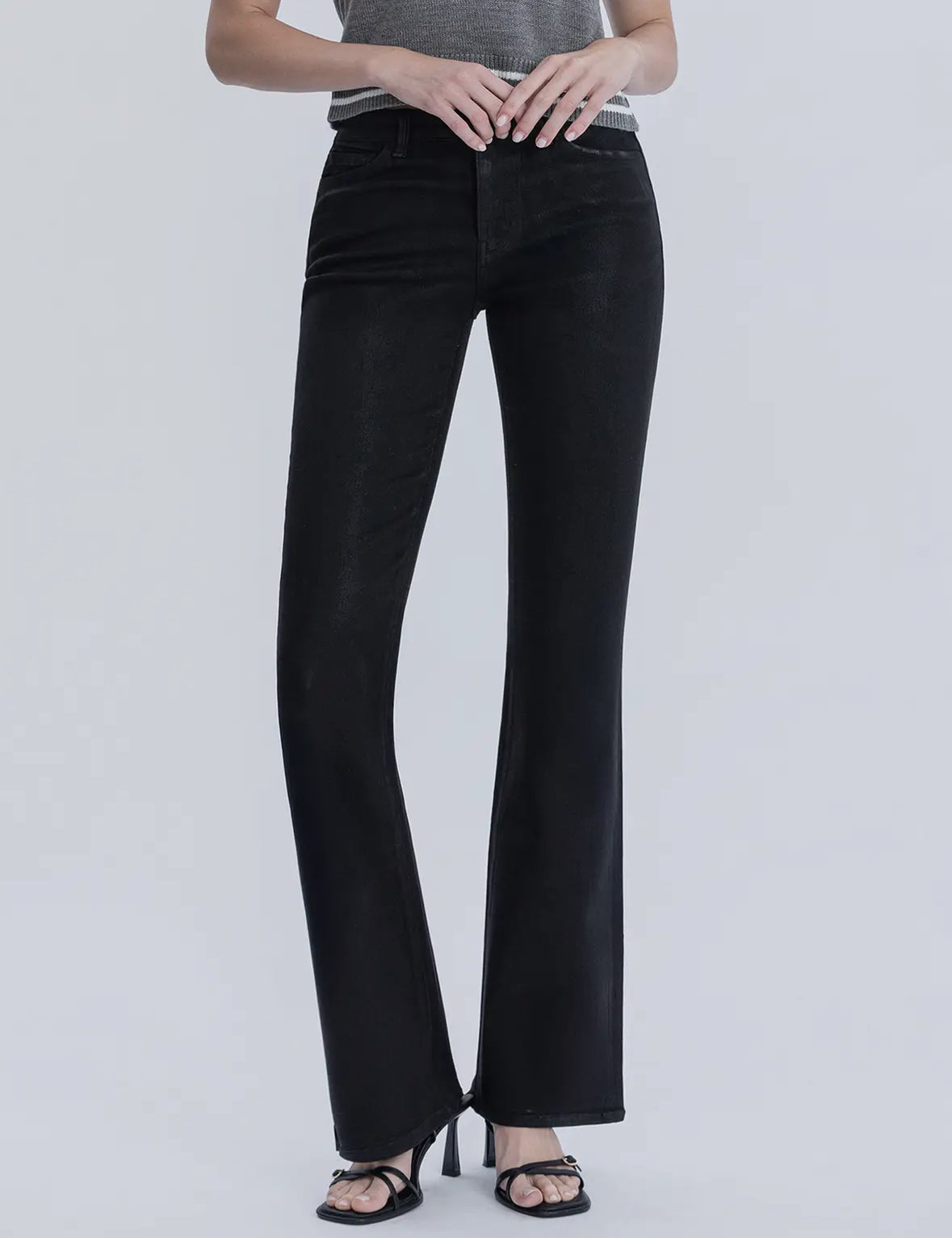 High Rise Coated Boot Cut